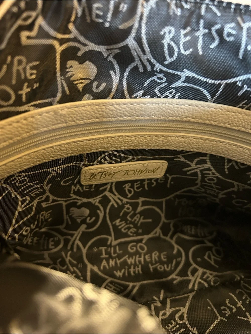 Betsey Johnson Faux Leather Unicorn Makeup Bag Wristlet